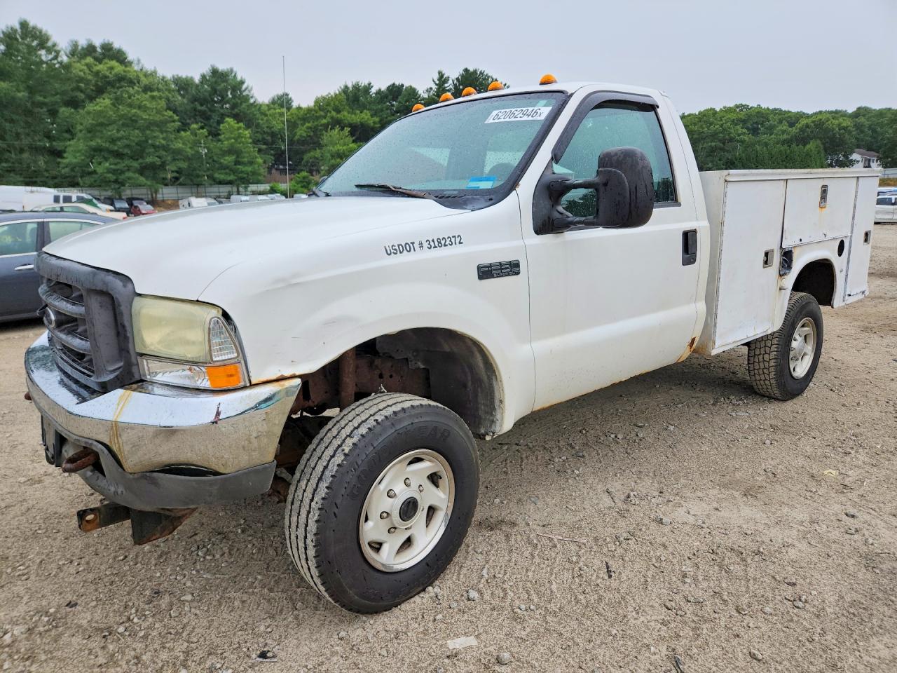 2004 Ford F-250 XL, VIN 1FTNF21L74ED93643 — Frame damage