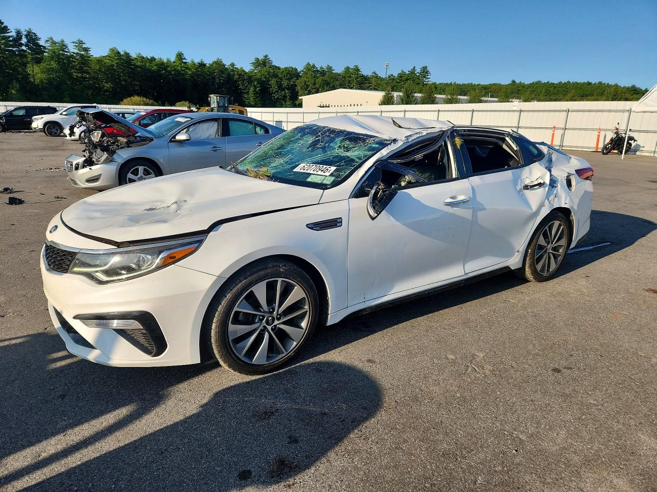 2019 Kia Optima LX, VIN 5XXGT4L34KG279747 — Rollover