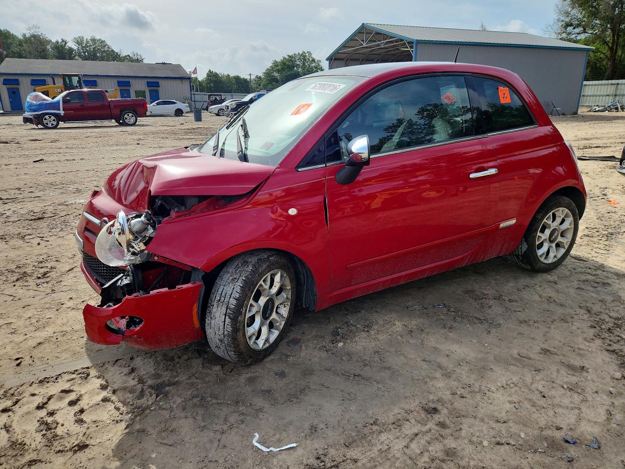 2017 FIAT 500 Lounge, VIN 3C3CFFCR1HT506108 — Front end