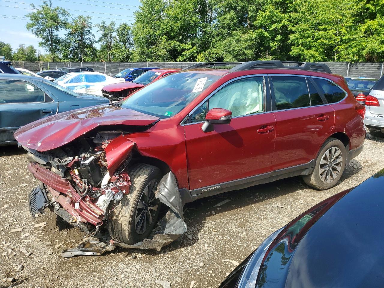 2017 Subaru Outback Limited, VIN 4S4BSANCXH3312960 — Front end