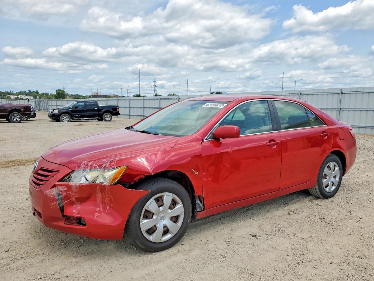 2007 Toyota Camry LE, VIN 4T1BE46K87U096579 — Front end