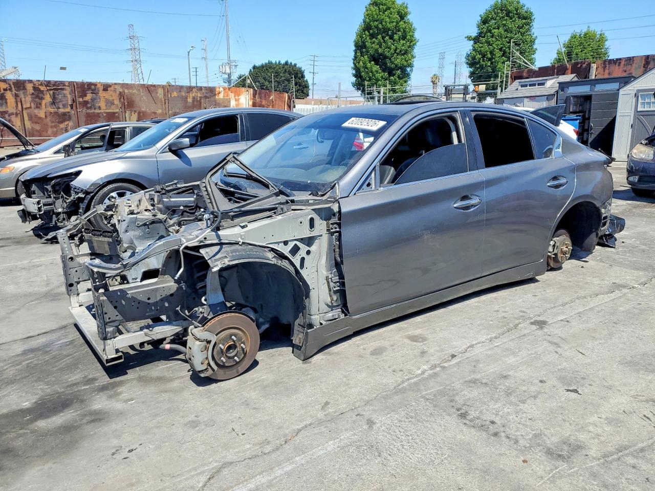 2019 Infiniti Q50 Signature Edition, VIN JN1EV7AP8KM513376 — Vandalism