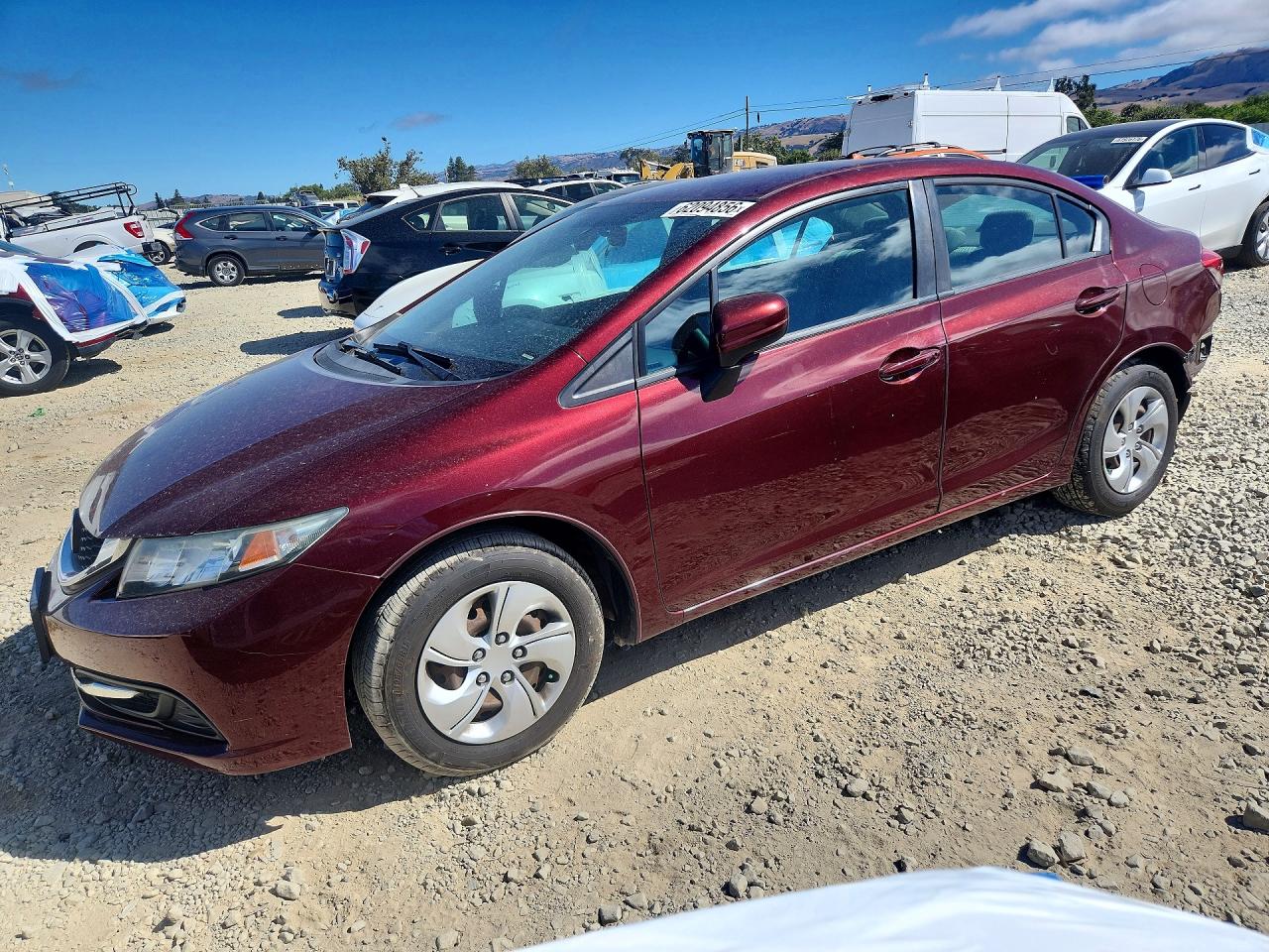 2015 Honda Civic LX, VIN 19XFB2F53FE705894 — Rear end