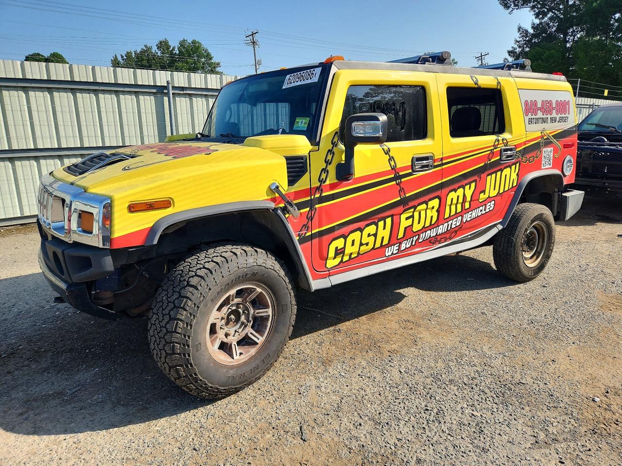 2007 Hummer H2 SUV, VIN 5GRGN23U07H109630 — Rear end