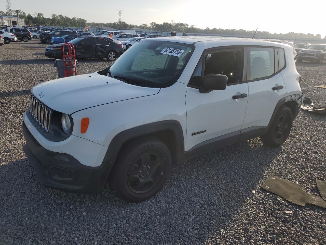 2016 Jeep Renegade Sport, VIN ZACCJAAW2GPD84452 — Rear end