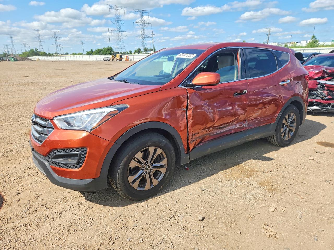 2015 Hyundai Santa Fe, VIN 5XYZT3LB4FG235212 — Бок