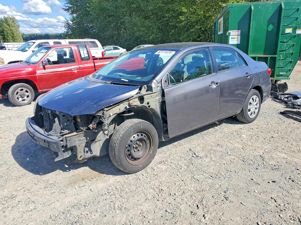 2011 Toyota Corolla LE, VIN 2T1BU4EE3BC607253 — Front end