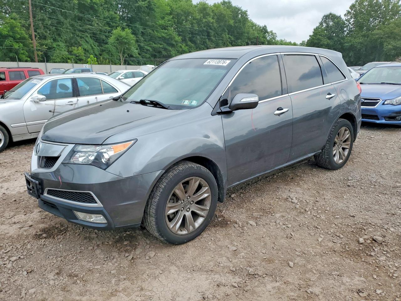 2012 Acura MDX Advance, VIN 2HNYD2H87CH519568 — Vandalism