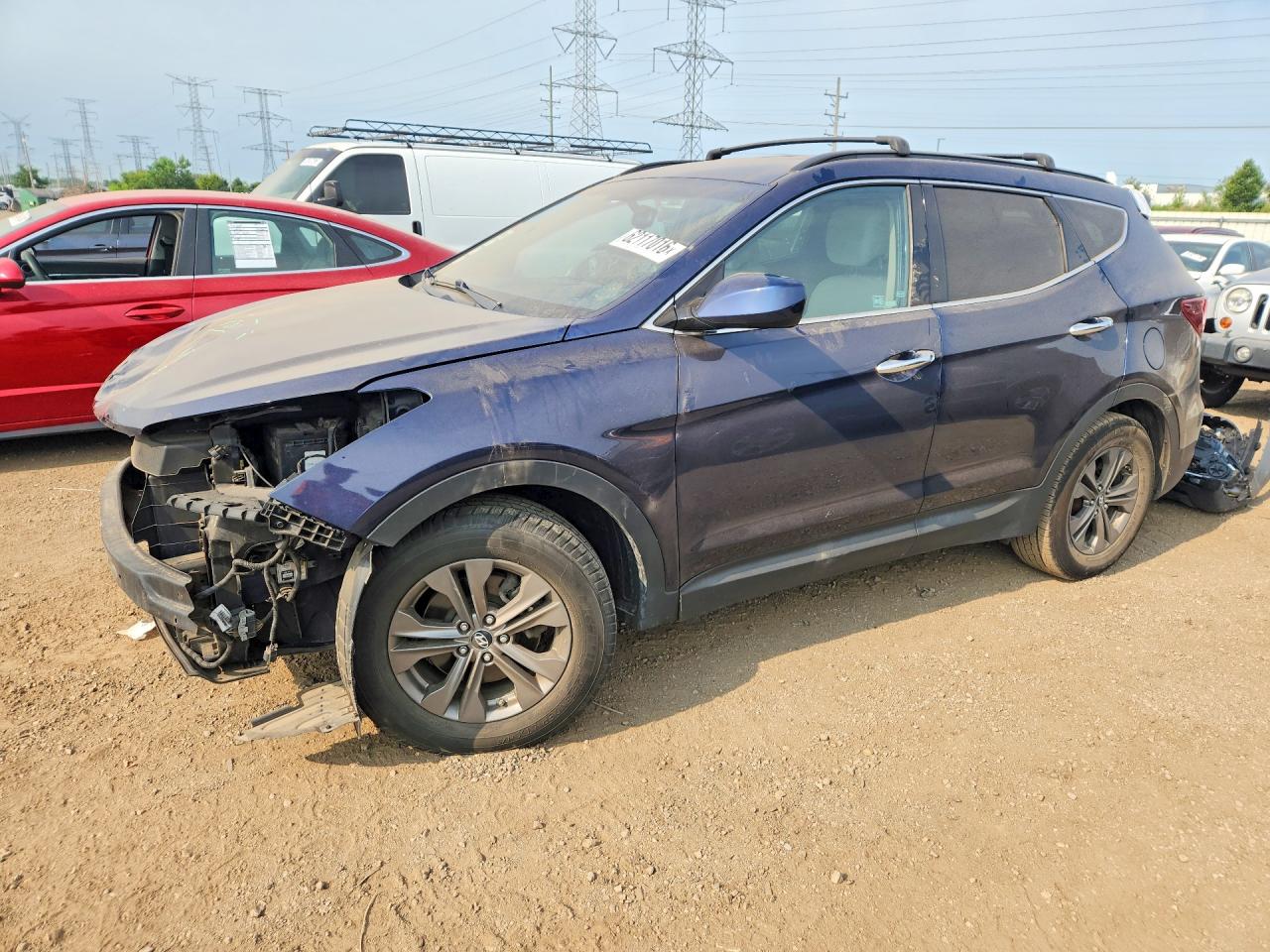 2017 Hyundai Santa Fe 2.4L, VIN 5XYZU3LB4HG422739 — Перед