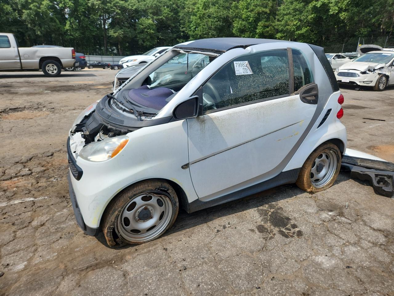 2014 Smart fortwo Pure, VIN WMEEJ3BA8EK733193 — Roof