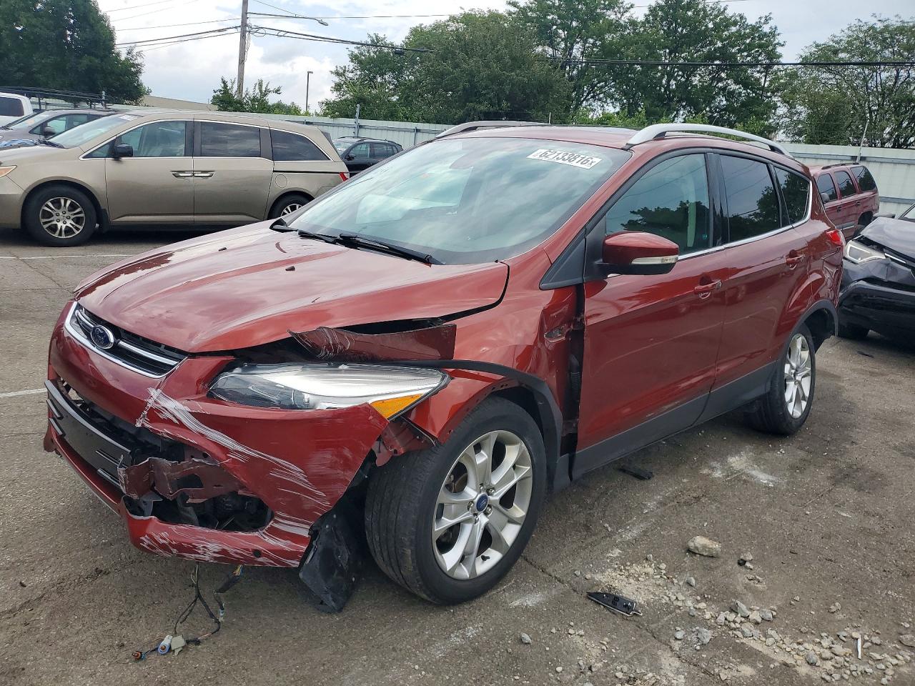 2015 Ford Escape Titanium, VIN 1FMCU9JX2FUA23813 — Rear end