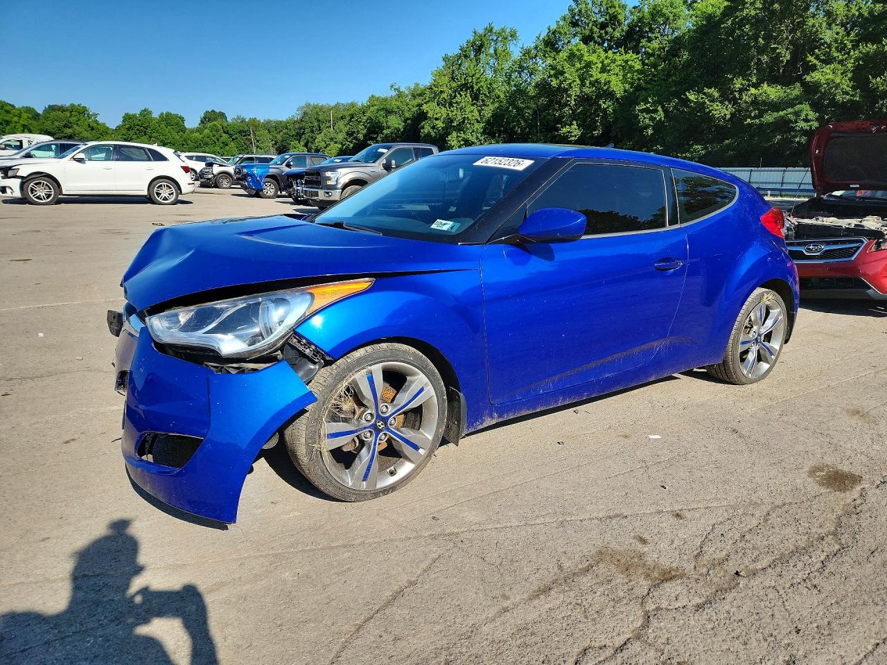 2013 Hyundai Veloster w/Gray Int, VIN KMHTC6AD4DU110262 — Side