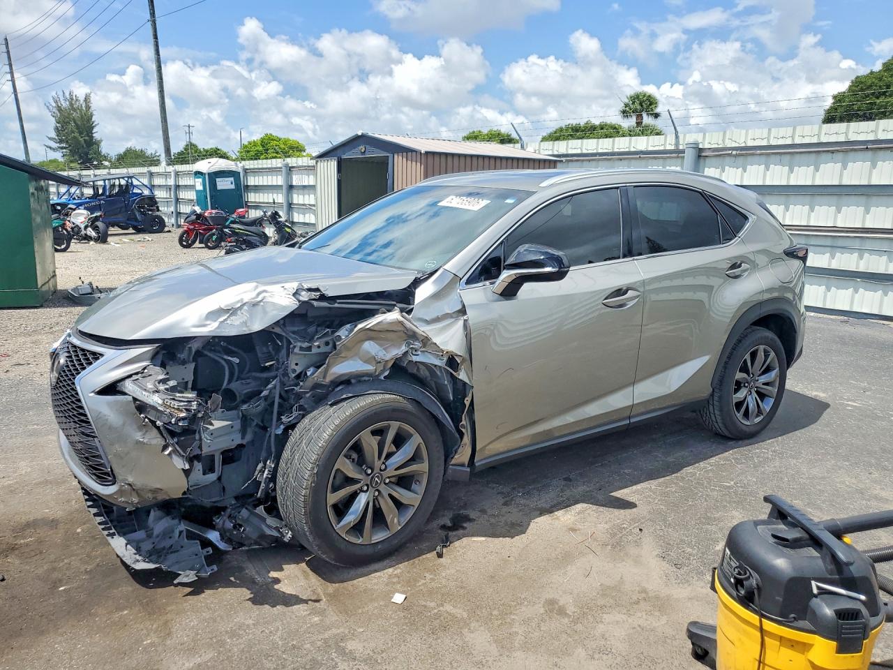 2016 Lexus NX F Sport, VIN JTJYARBZ1G2026490 — Front end