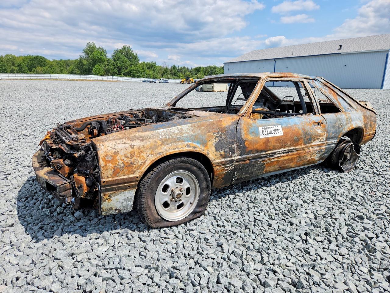 1985 Ford Mustang GT, VIN 1FABP28M8FF182016 — Burn