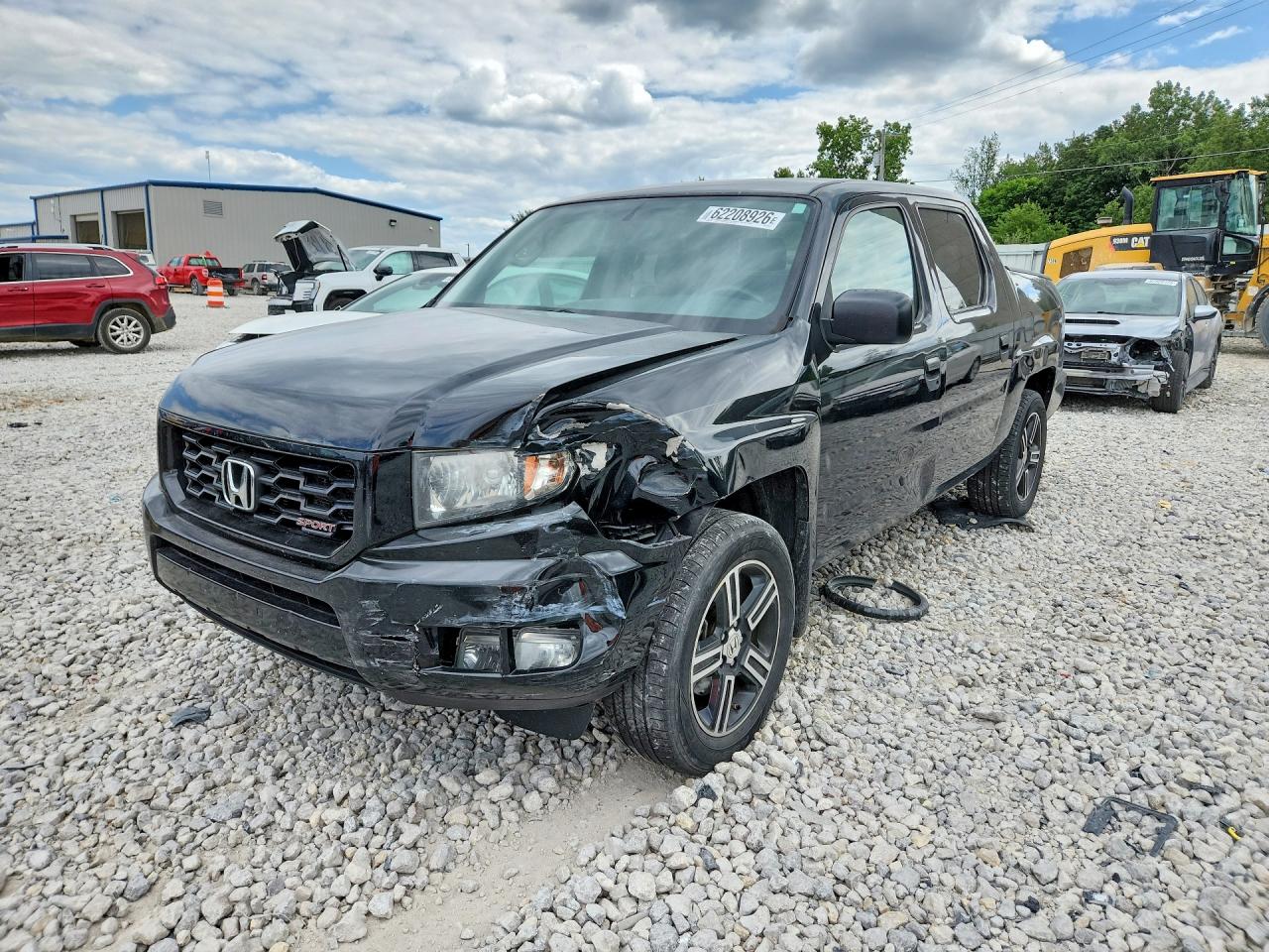 2013 Honda Ridgeline Sport, VIN 5FPYK1F7XDB001601 — Front end