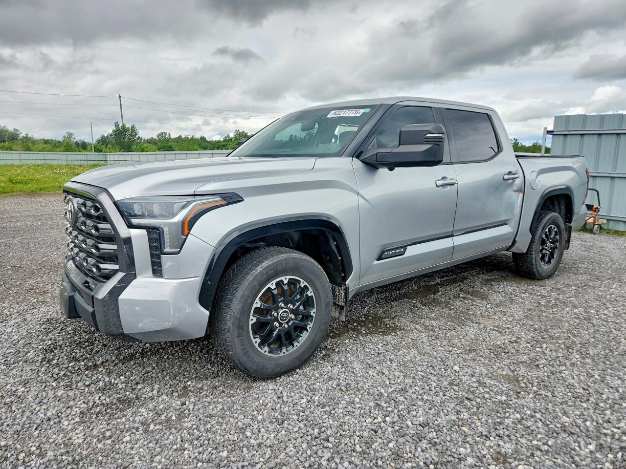 2022 Toyota Tundra Platinum, VIN 5TFNA5DB0NX030416 — Vandalism