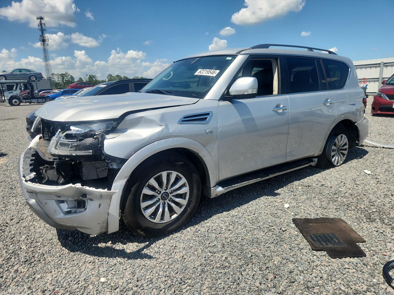 2021 Nissan Armada SV, VIN JN8AY2AD6M9660432 — Front end
