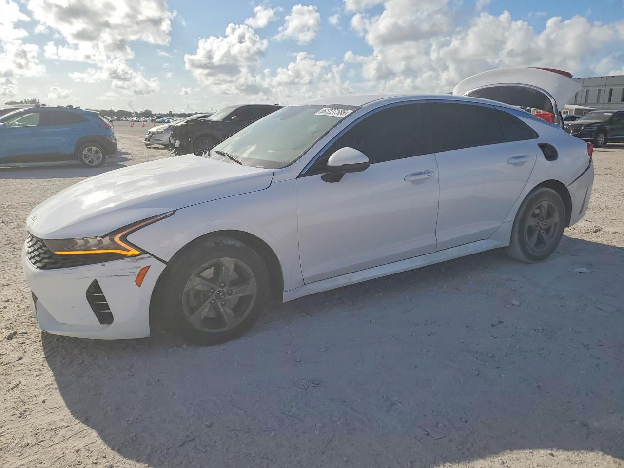2022 Kia K5 LXS, VIN 5XXG14J25NG131921 — Rear end