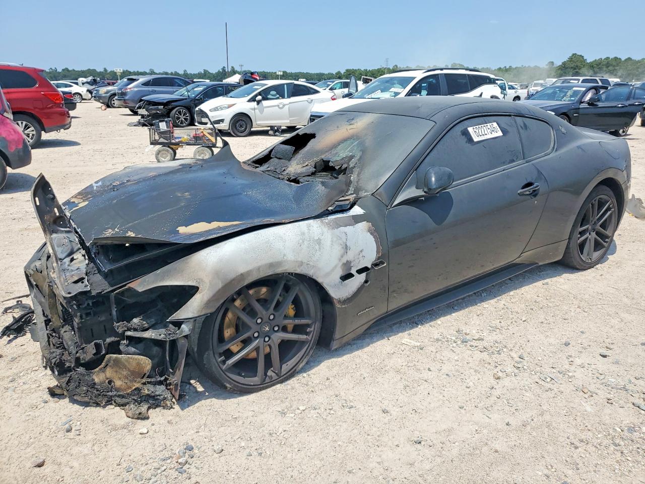 2017 Maserati GranTurismo Sport, VIN ZAM45VLA5H0221072 — Engine fire