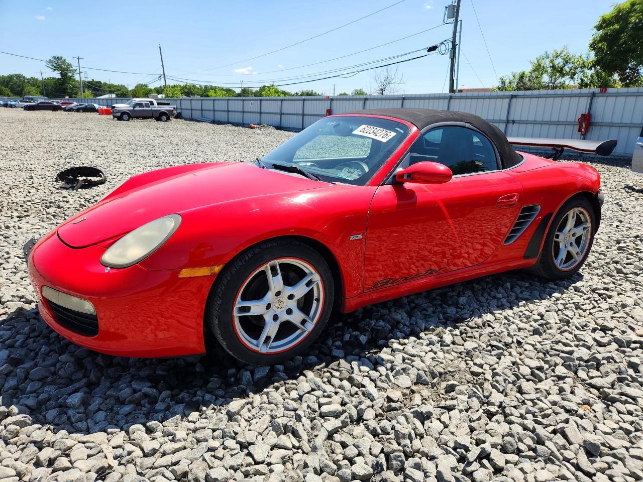 2005 Porsche Boxster, VIN WP0CA29875U712990 — Rear end
