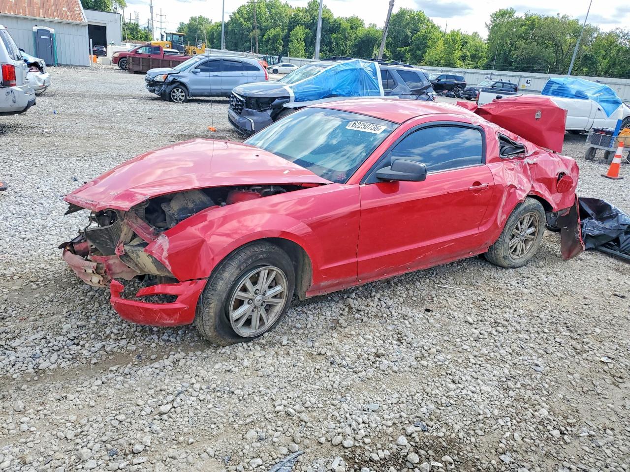 2007 Ford Mustang Deluxe, VIN 1ZVFT80N875292079 — Rollover