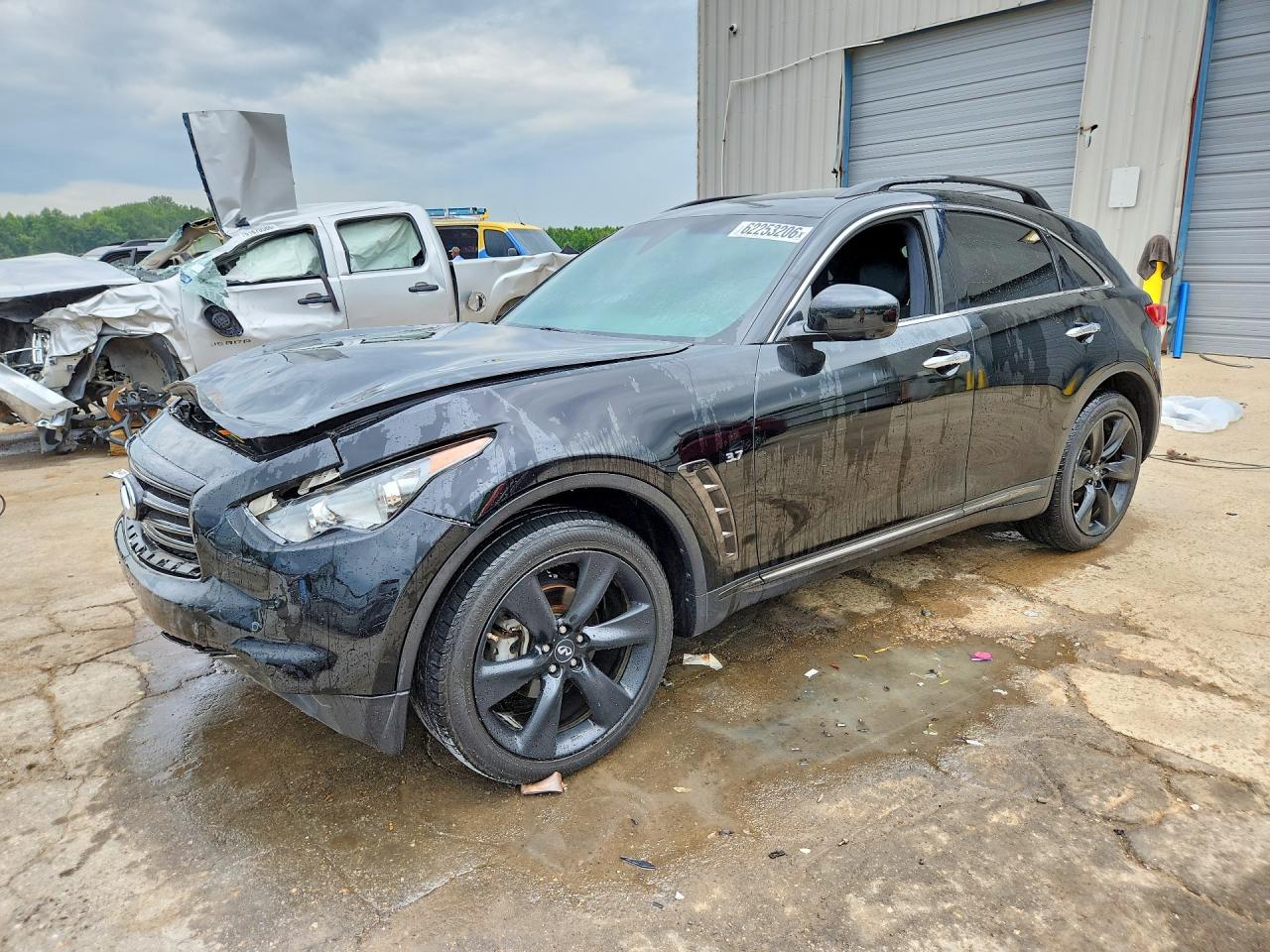 2015 Infiniti QX70, VIN JN8CS1MW9FM483716 — Front end