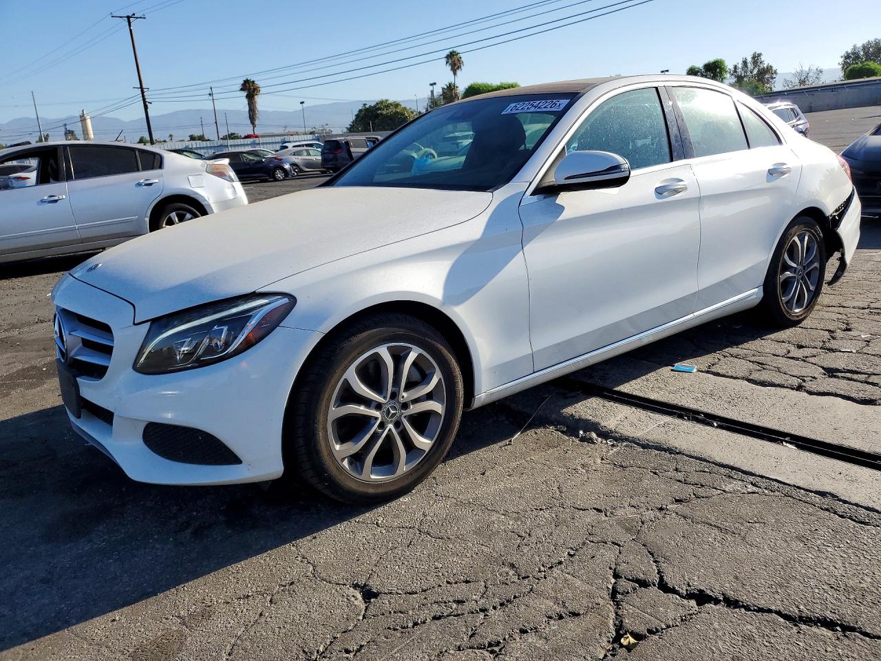 2018 Mercedes-Benz C 300, VIN WDDWF4JB9JR418768 — Rear end