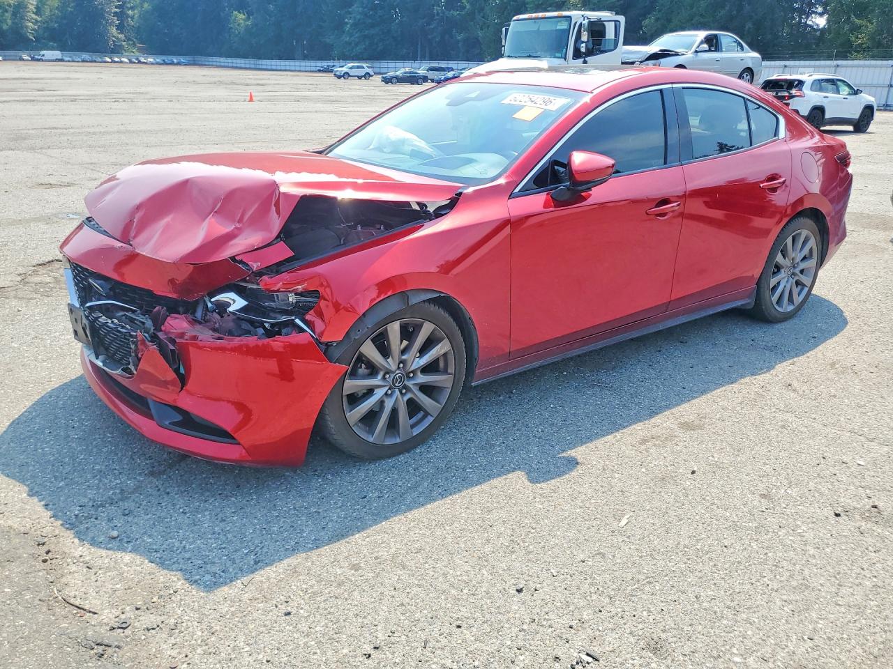 2019 Mazda 3 Premium, VIN JM1BPBEM6K1125061 — Front end
