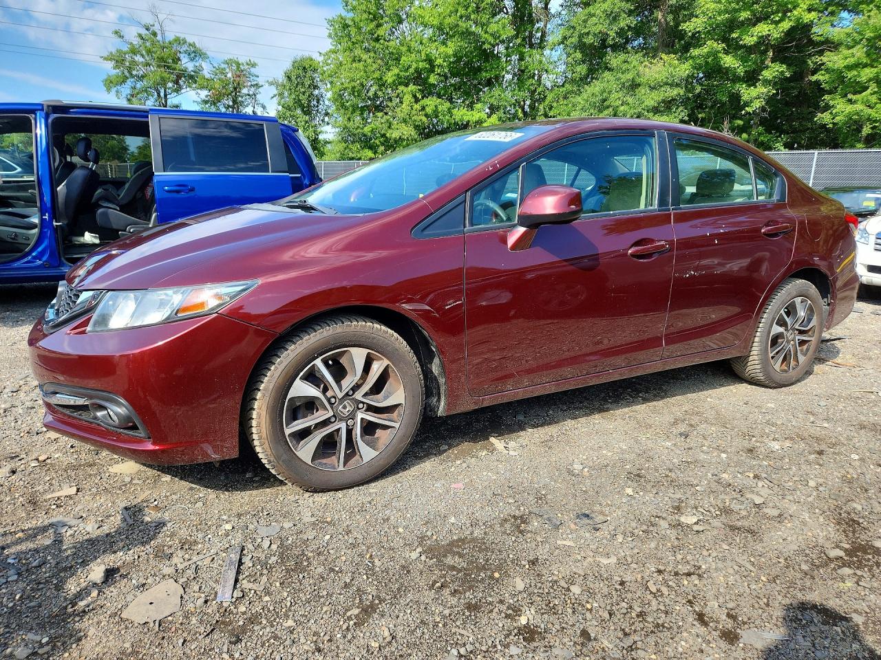 2013 Honda Civic EX, VIN 19XFB2F83DE201319 — Мелкие вмятины и царапины