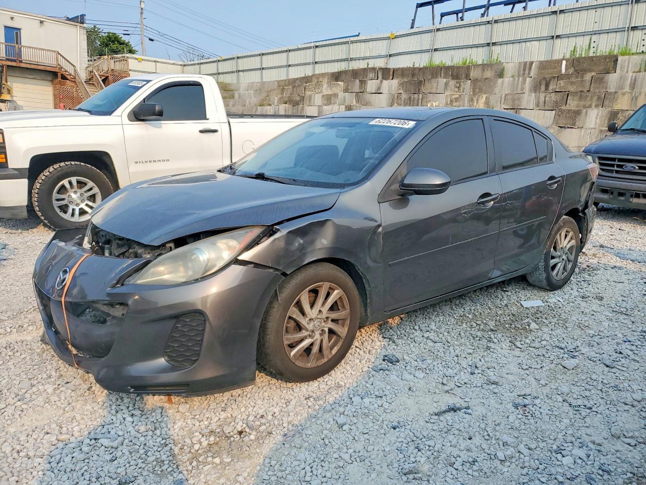 2012 Mazda 3 i Grand Touring, VIN JM1BL1W72C1697406 — Rear end
