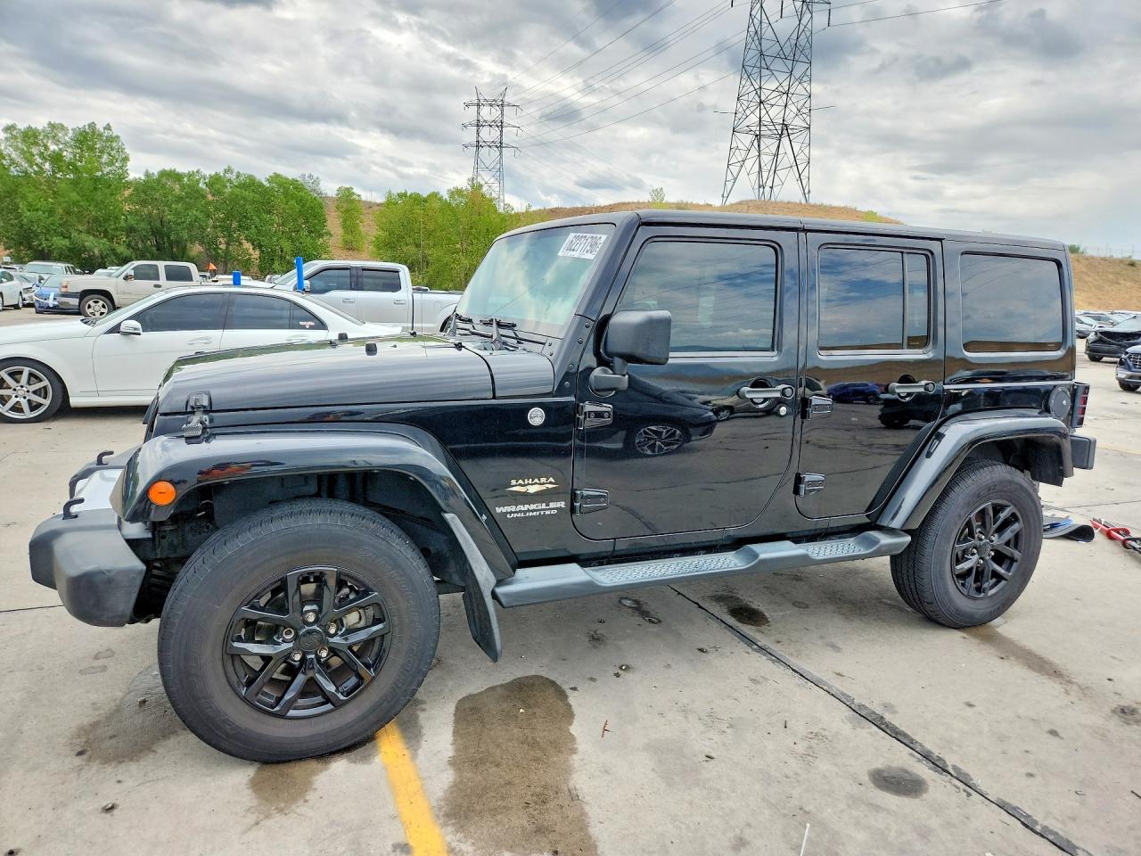 2014 Jeep Wrangler Unlimited Sahara, VIN 1C4BJWEG7EL185717 — Rear end