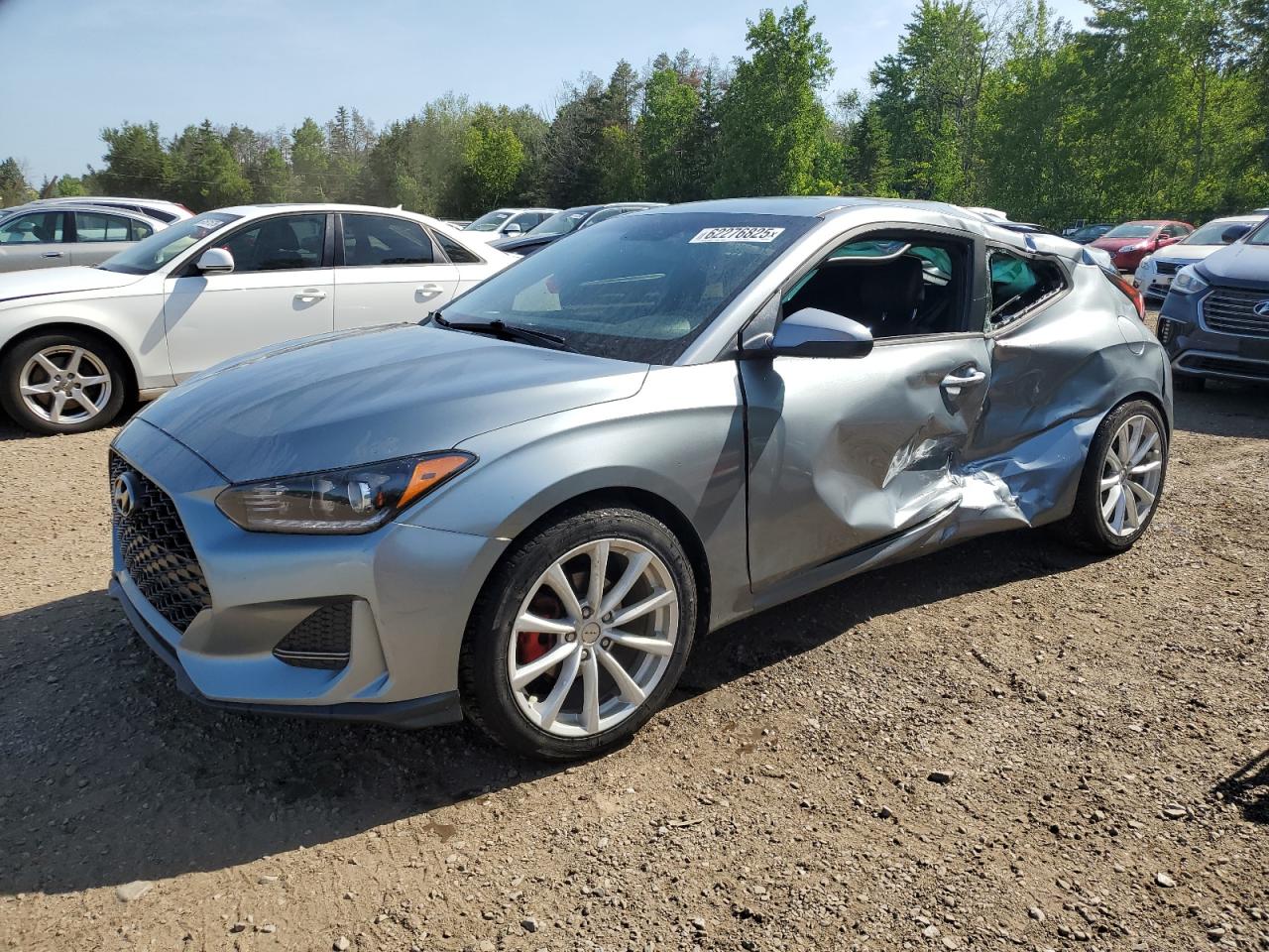 2019 Hyundai Veloster Premium, VIN KMHTG6AF7KU014533 — Side