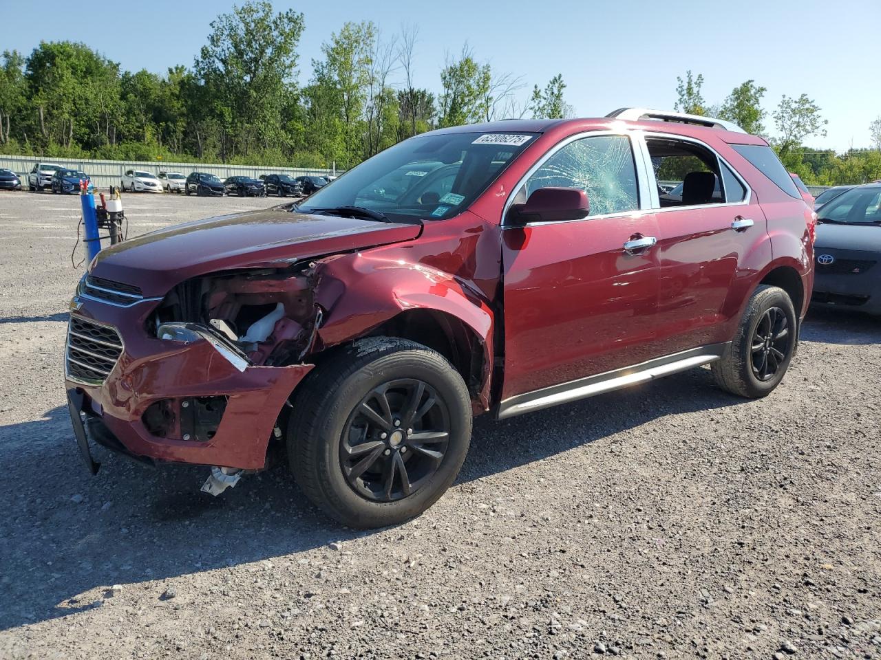 2017 Chevrolet Equinox LT, VIN 2GNALCEKXH1580033 — Front end