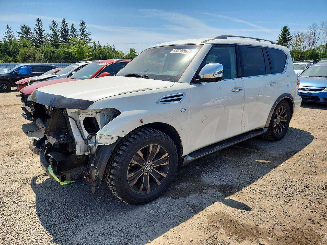 2017 Nissan Armada SV, VIN JN8AY2NC6H9503541 — Front end