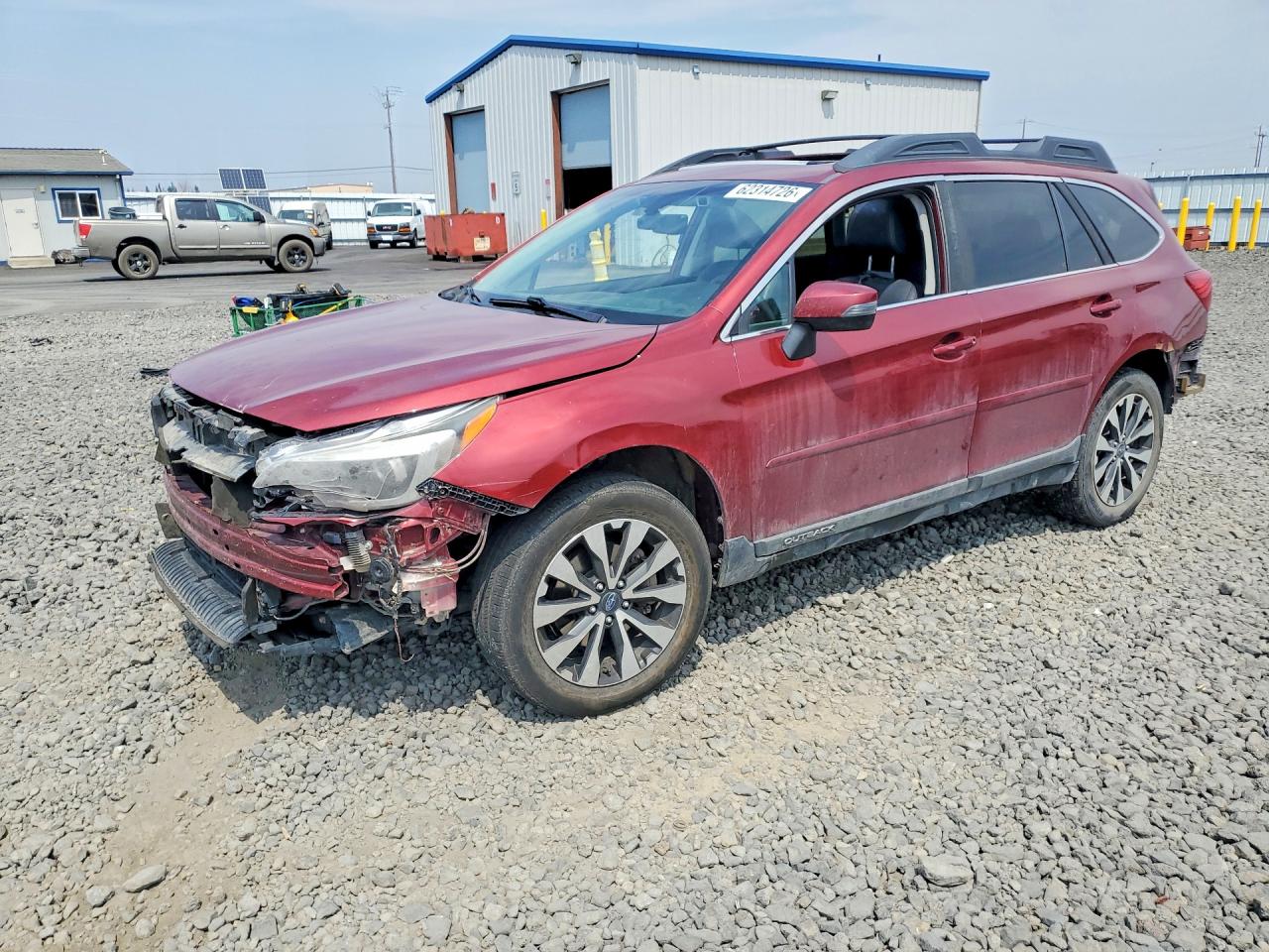 2017 Subaru Outback Limited, VIN 4S4BSANC3H3422975 — Front end