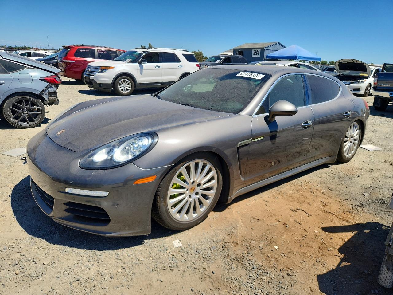 2015 Porsche Panamera S E-Hybrid, VIN WP0AD2A76FL040283 — Rear end
