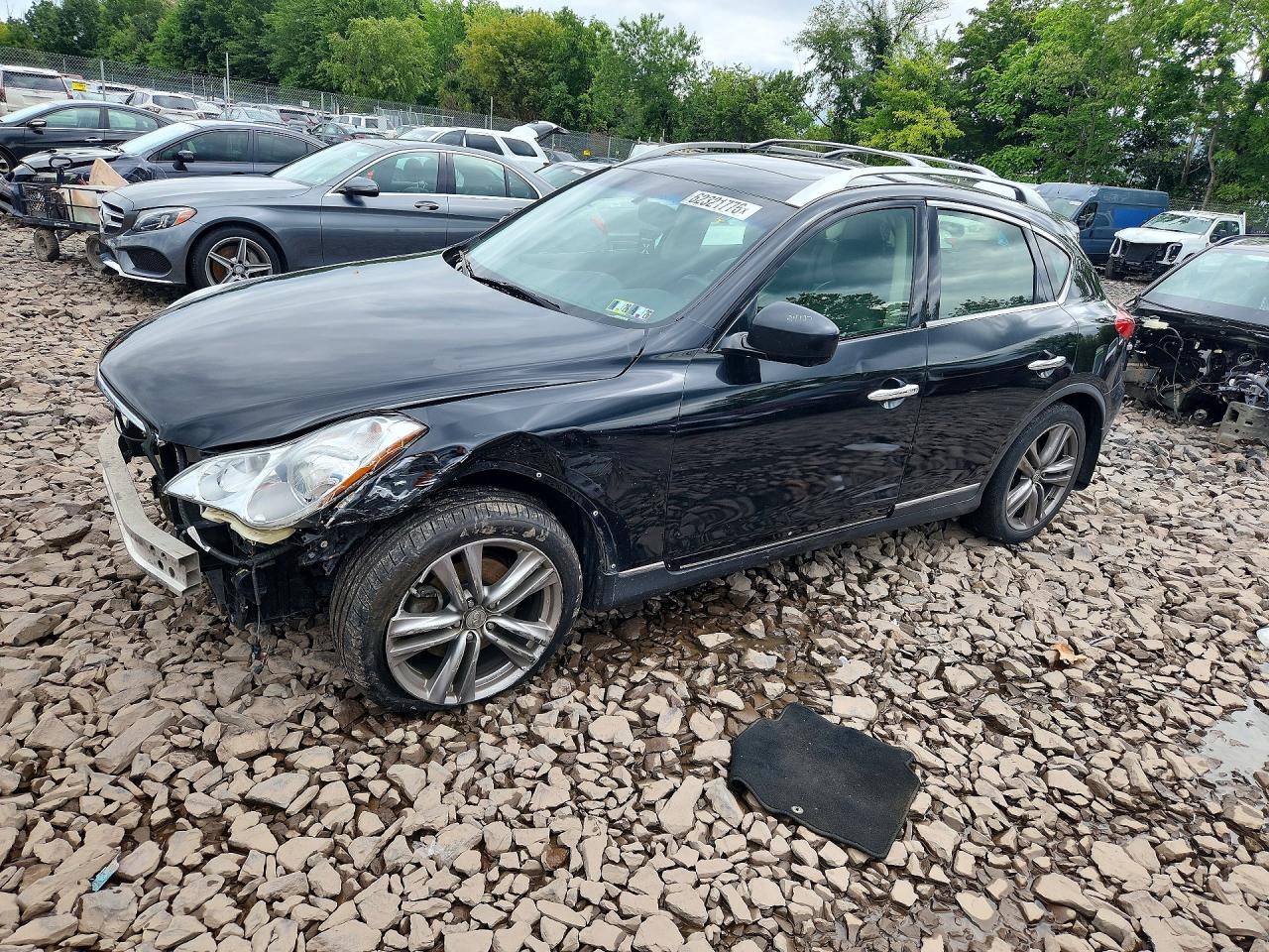 2012 Infiniti EX Journey, VIN JN1AJ0HR2CM451015 — Front end