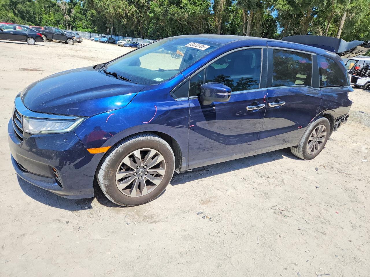 2022 Honda Odyssey EX-L, VIN 5FNRL6H74NB062691 — Rear end