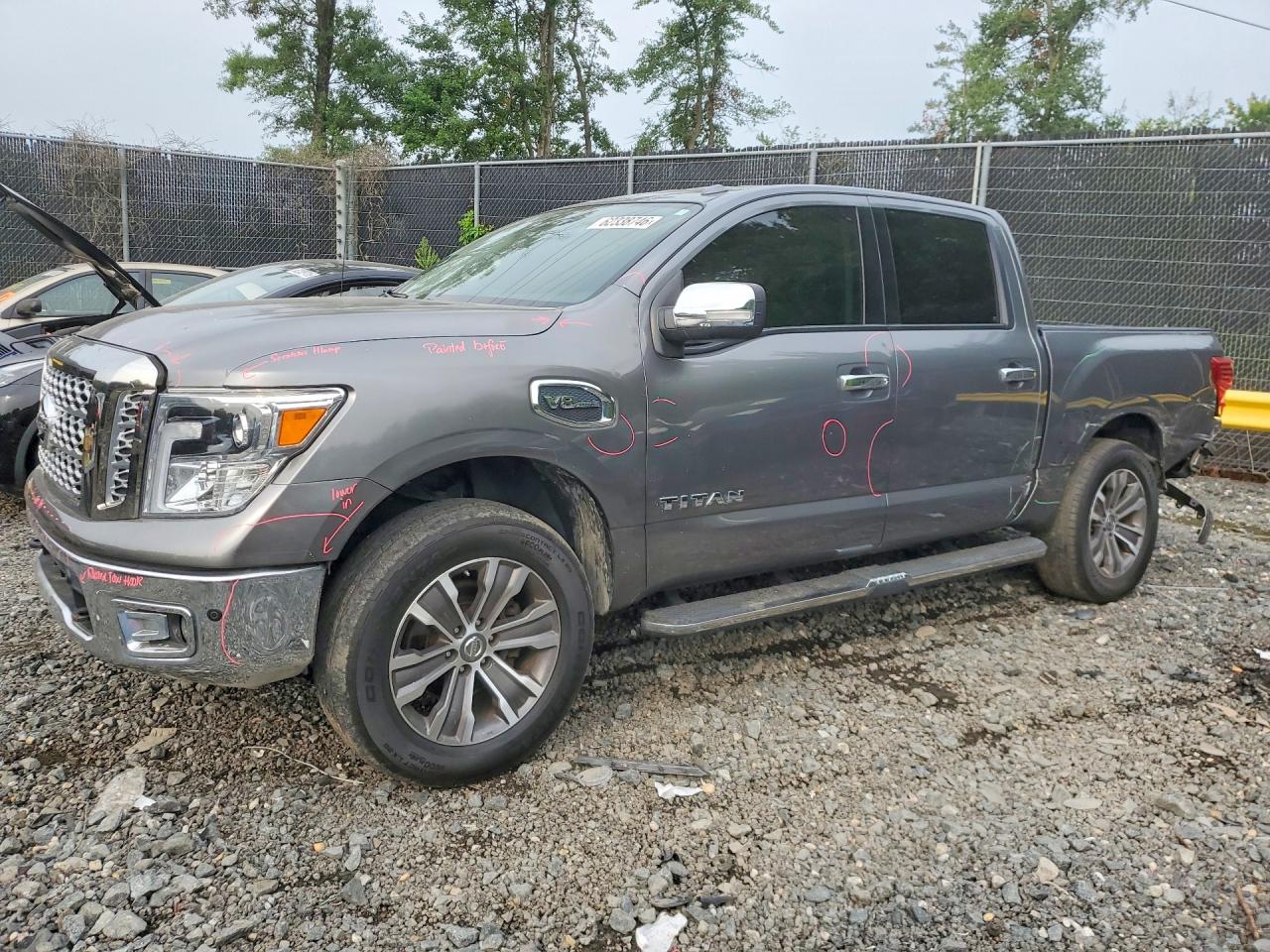 2017 Nissan Titan SV, VIN 1N6AA1E54HN545660 — Rear end