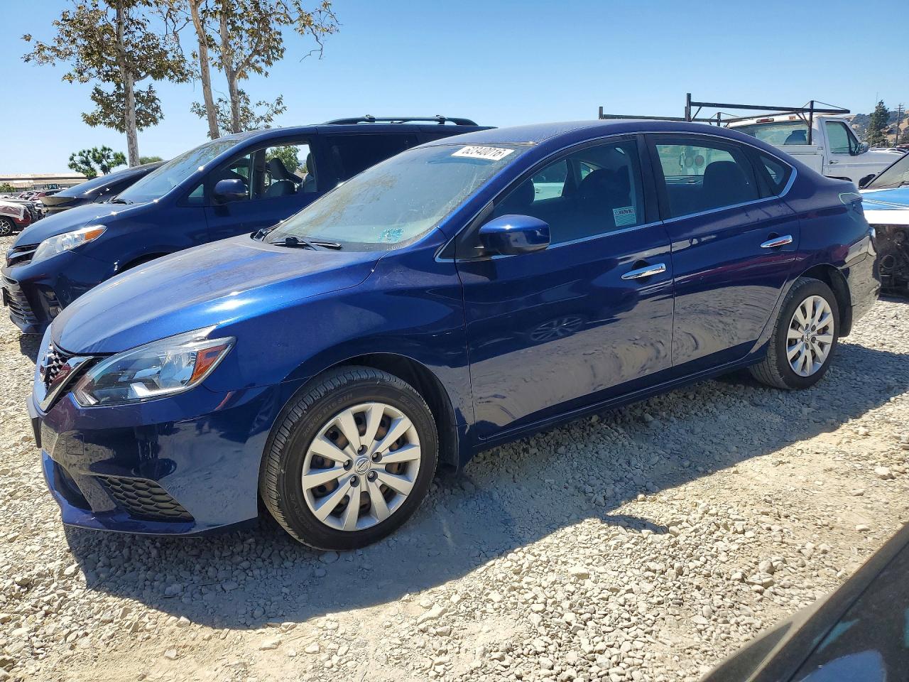 2019 Nissan Sentra SV, VIN 3N1AB7APXKY214623 — Rear end