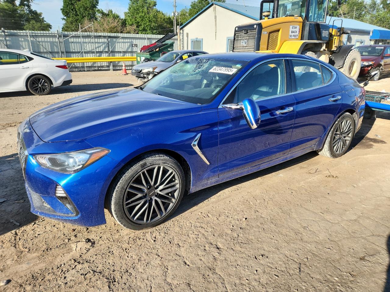 2019 Genesis G70 2.0T Elite, VIN KMTG64LA3KU019664 — Roof