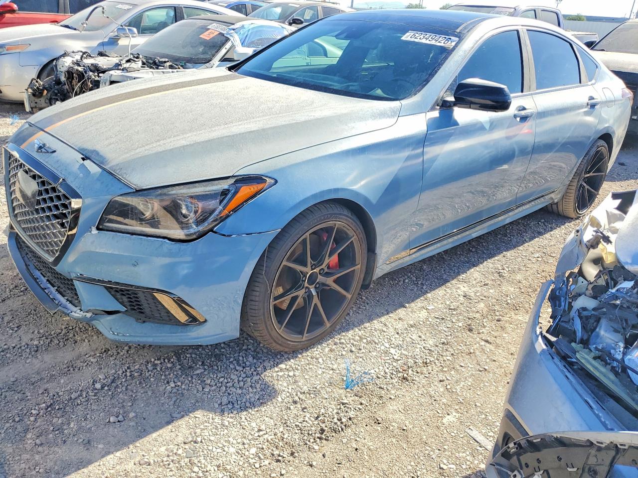 2018 Genesis G80 Sport, VIN KMHGN4JB7JU222967 — Front end
