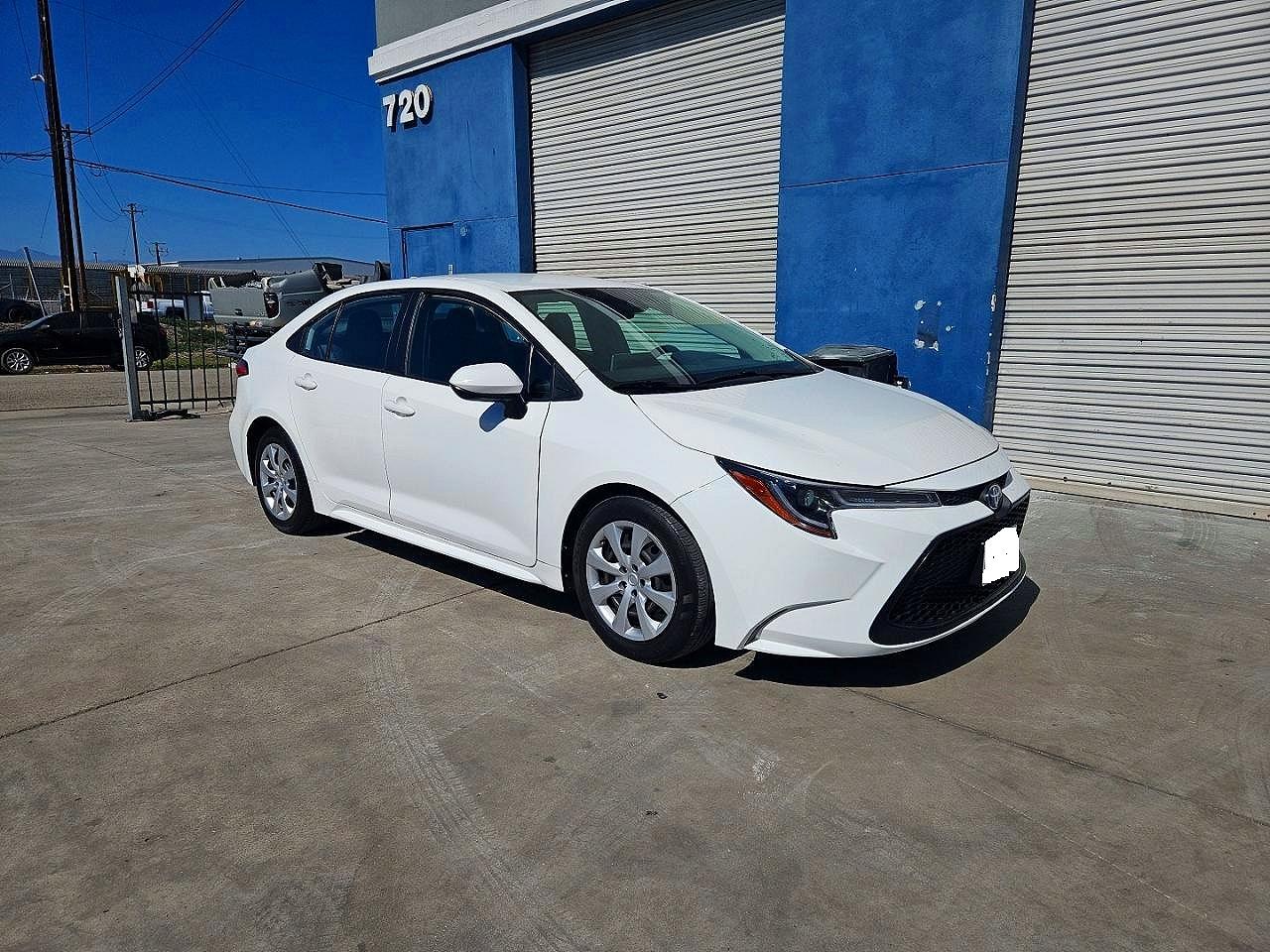 2021 Toyota Corolla LE, VIN 5YFEPMAE1MP166249 — Prior damage history