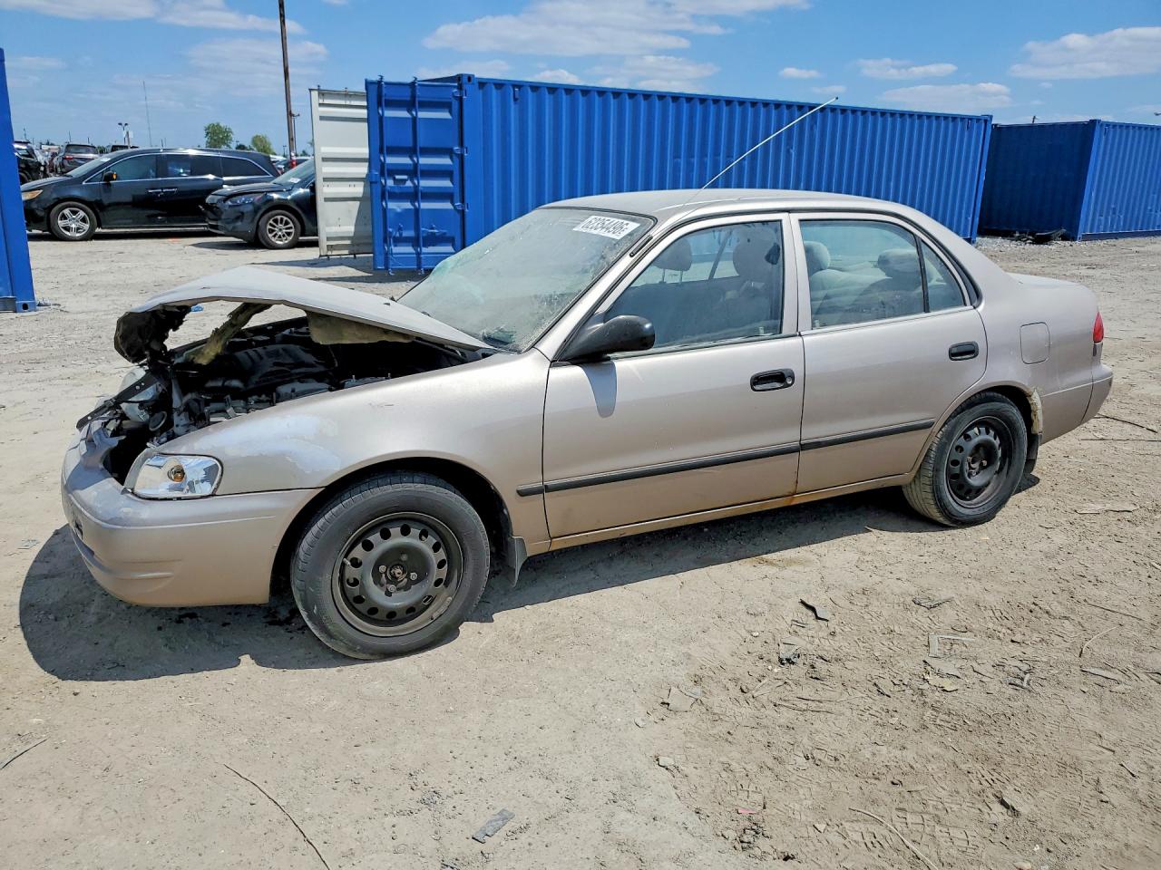 2000 Toyota Corolla CE, VIN 2T1BR12E0YC380665 — Перед