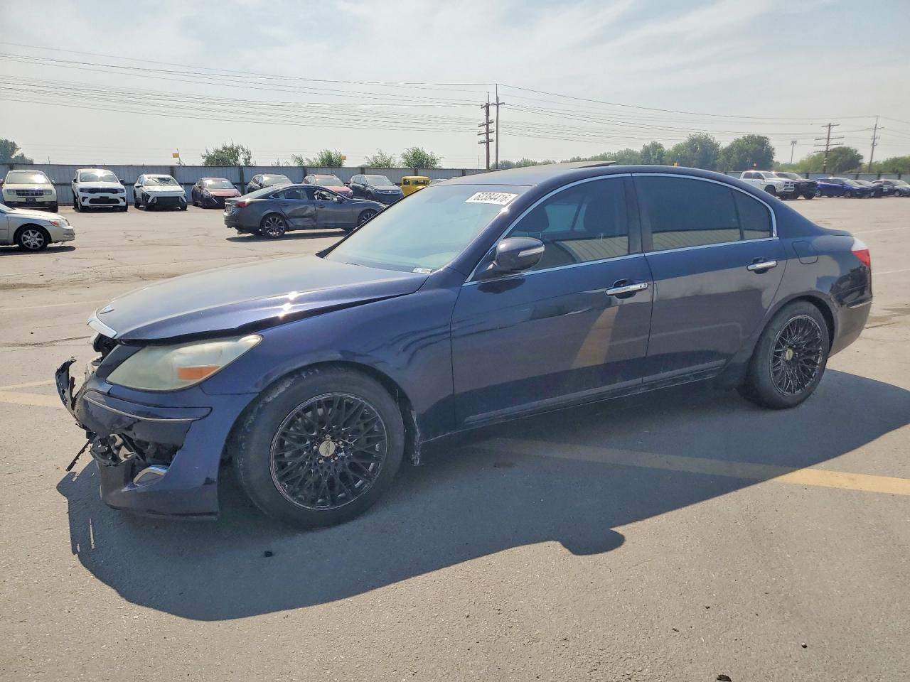 2009 Hyundai Genesis, VIN KMHGC46E19U029119 — Front end