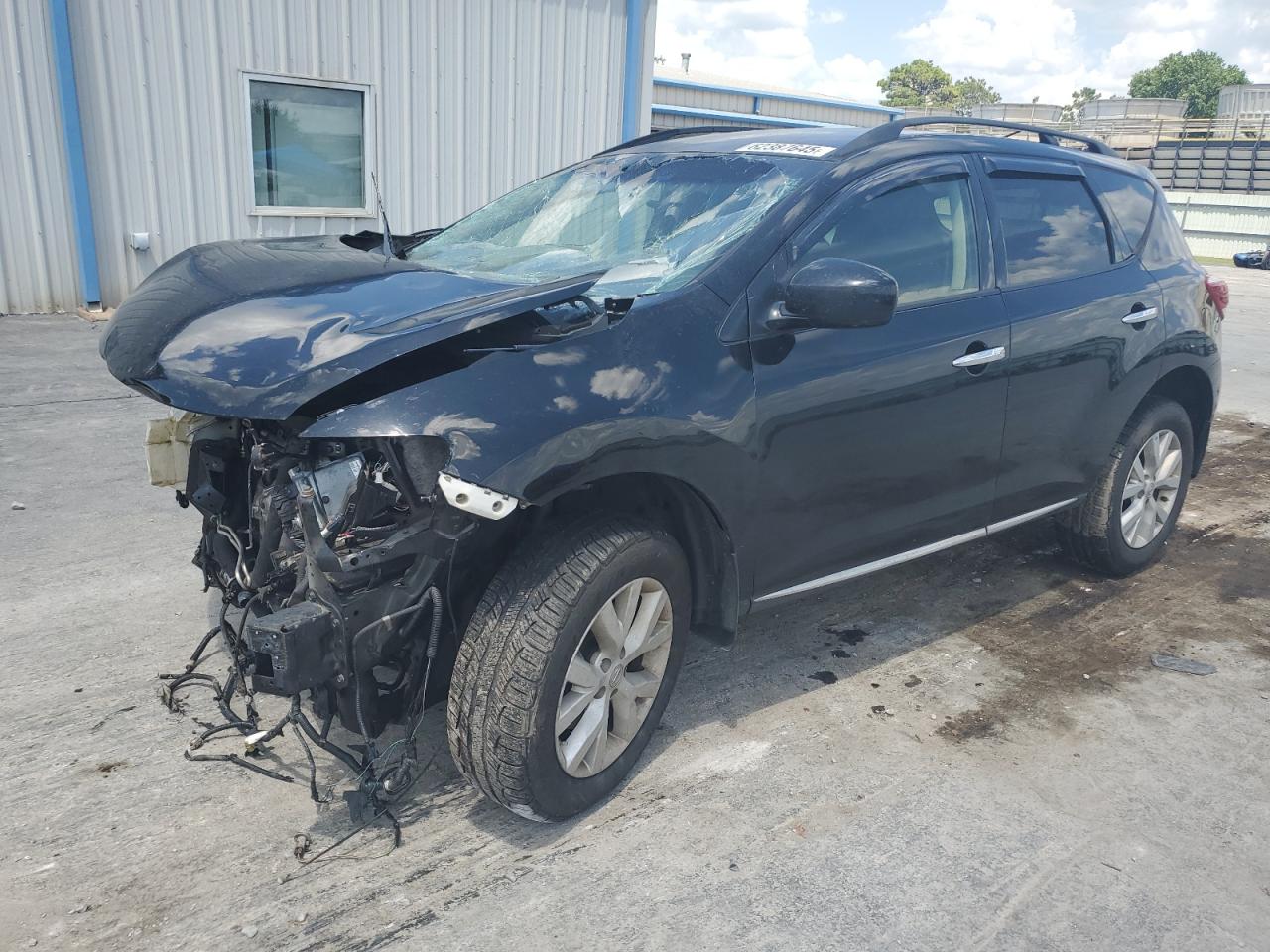 2014 Nissan Murano SV, VIN JN8AZ1MWXEW513425 — Front end