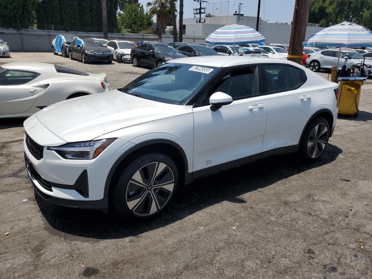 2023 Polestar 2, VIN YSMEG3KA7PL126412 — Вандализм