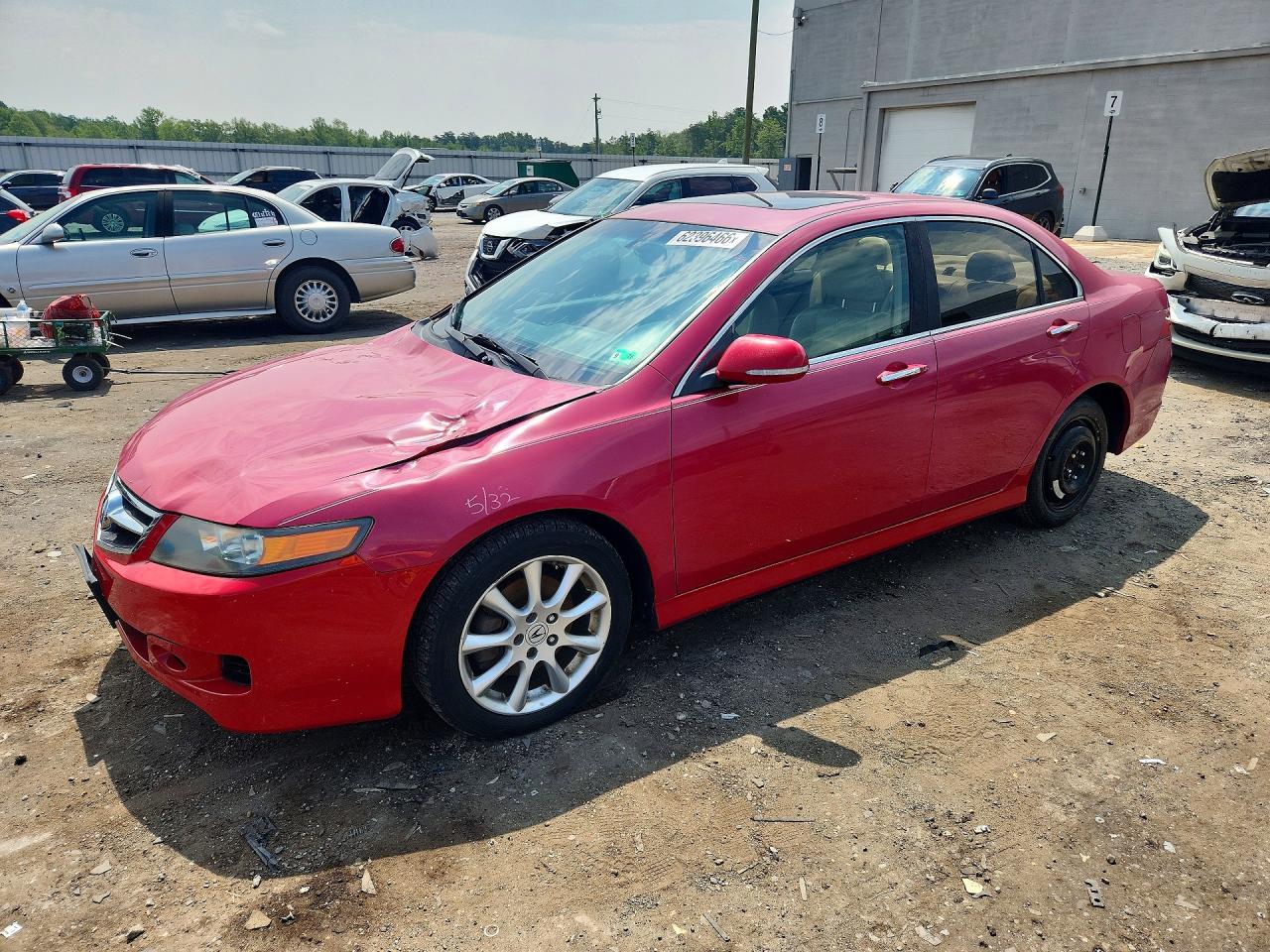 2007 Acura TSX, VIN JH4CL968X7C009396 — Перед