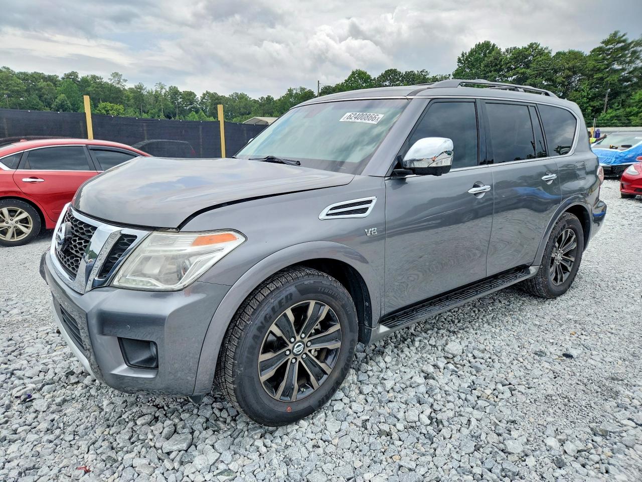 2017 Nissan Armada Platinum, VIN JN8AY2NFXH9301635 — Перед