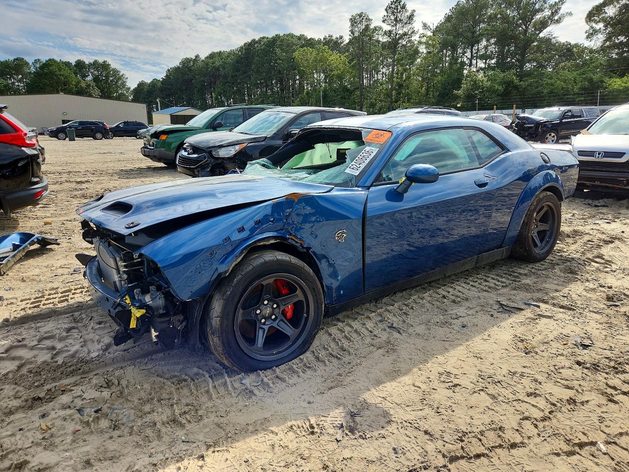 2021 Dodge Challenger SRT Super Stock, VIN 2C3CDZL98MH658834 — Rollover